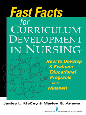 cover image of Fast Facts for Curriculum Development in Nursing